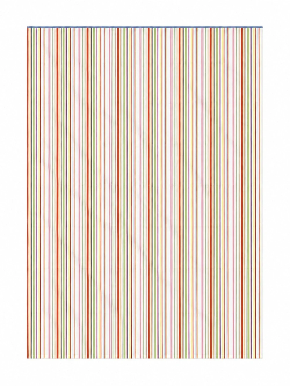 Vintage 80s Ralph Lauren Harbor View Multi-Color Stripe Cotton Twin Flat Sheet